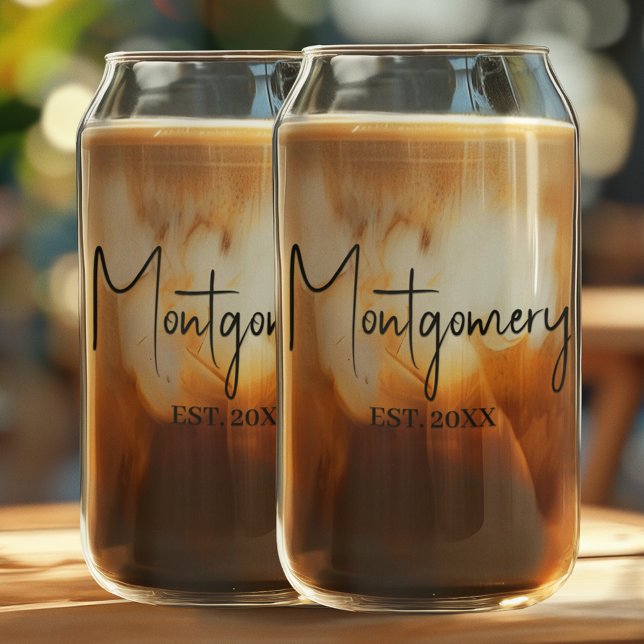 Verre Canette Nom de famille  (Personalized family name can glasses
)