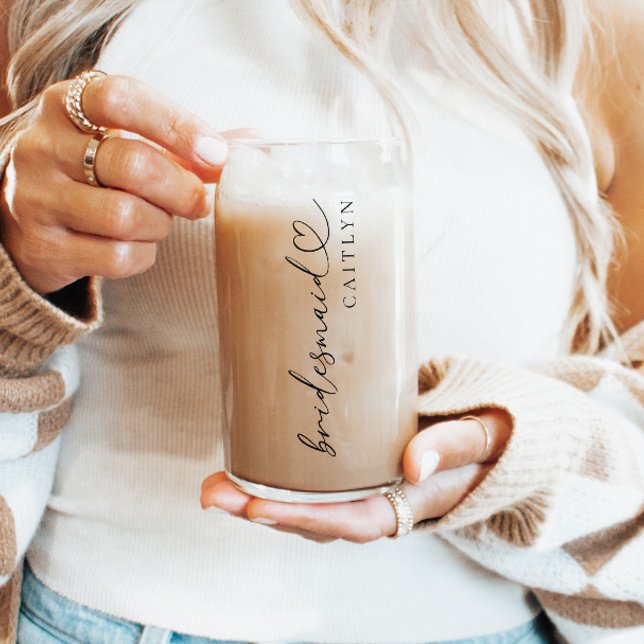 Verre Canette Nom de la servante personnalisée Cadeau Moderne Él (Créateur téléchargé)