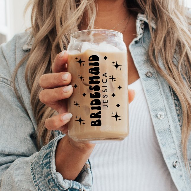 Verre Canette Nom de l'employée de maison d'hôtes personnalisée  (Créateur téléchargé)