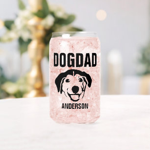 Verre Canette Nom de père de chien personnalisé