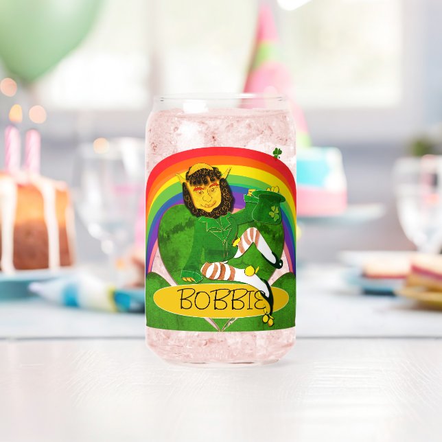Verre Canette Nom de trèfle de lutin  (Insitu (Anniversaire))