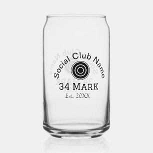 Verre Canette Nom du club social ajouter nom du joueur d'équipe