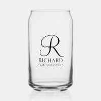 Nom et monogramme du Groomsman personnalisé