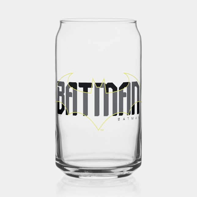 Verre Canette Nom Hi-Tech Batman Graphique (Recto)