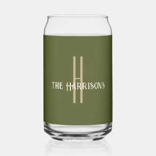 Verre Canette Nom initial Boisson verte de l'armée moderne