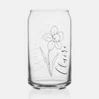 Nom personnalisé Jonquille de mars Fleur de naissa