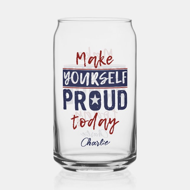 Verre Canette Nom personnalisé "Make Yourself Froud" (Recto)