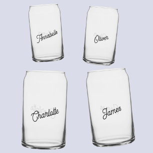 Verre Canette Nom personnalisé moderne