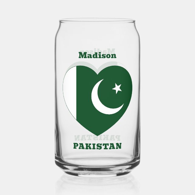 Verre Canette Nom personnalisé Pakistan (Recto)
