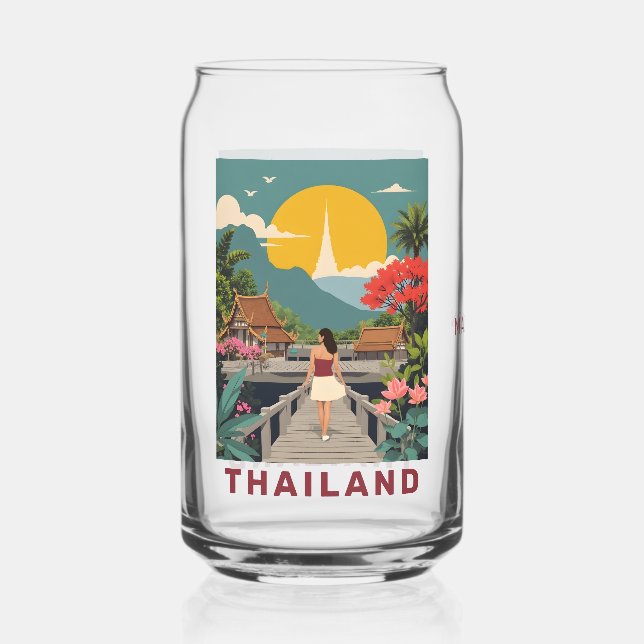 Verre Canette Nom personnalisé / Texte Thaïlande (Recto)