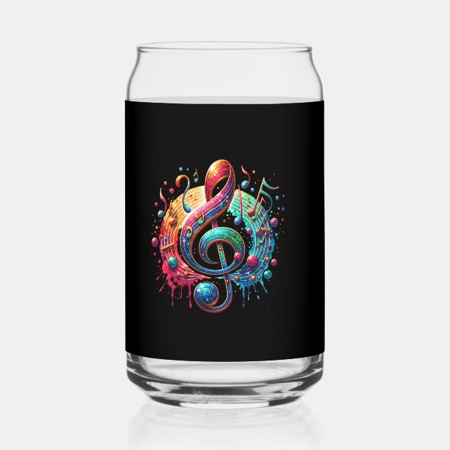 Verre Canette Note musicale d'un design exceptionnel (Verso)