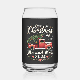 Verre Canette Notre Noël en tant que M. et Mme 2024 Couples asso