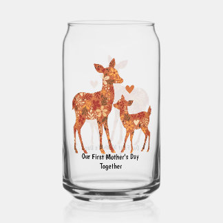 Verre Canette Notre premier jour de la fête des mères ensemble –