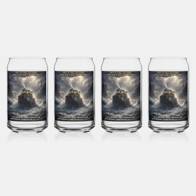 Verre Canette Notre refuge et force (Dos)
