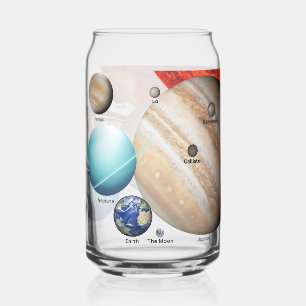 Verre Canette Notre système solaire