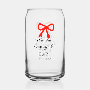 Verre Canette Nous sommes engagés ajouter nom lettre rouge arc t