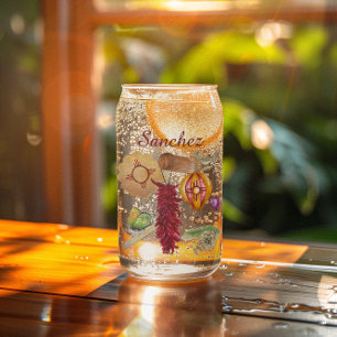 Verre Canette Nouveau-Mexique Red Chile Pinõn Zia Hot Air Balloo