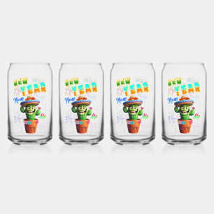Verre Canette Nouvel An