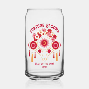 Verre Canette Nouvel An chinois élégant 2027