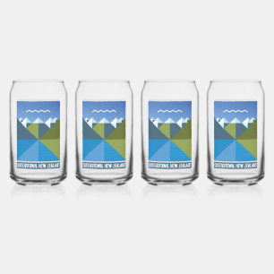 VERRE CANETTE NOUVELLE-ZÉLANDE KIWI QUEENSLAND ÎLE DU SUD