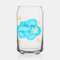 Nuages étoilés de lune aquarelle baby shower ajout