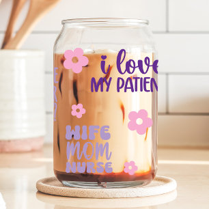 Verre Canette Nurse Life Floral