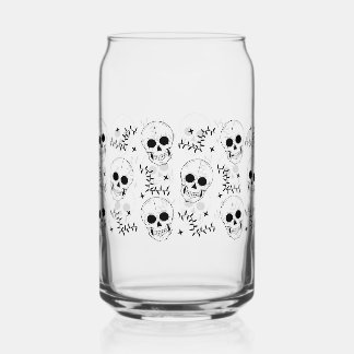 Verre Canette Occulte Skull Star Can Glass Wrap