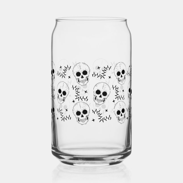 Verre Canette Occulte Skull Star Can Glass Wrap (Recto)