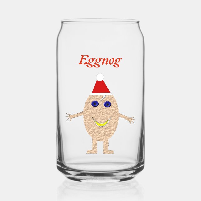 Verre Canette Oeuf de Noël amusant personnalisé (Recto)