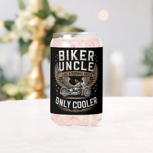 Verre Canette Oncle motard Fête des Pères moto
