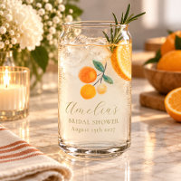 Orange Citrus Aquarelle Bridal Brunch Personnalisé