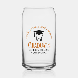Verre Canette Orange Dental School Custom Dentist Graduation