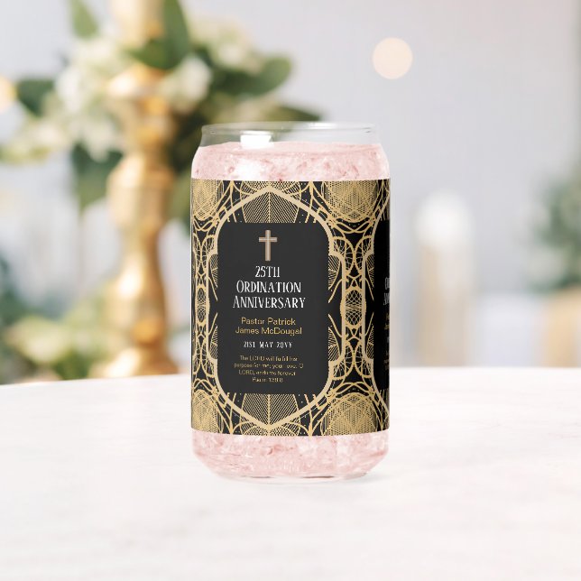 Verre Canette Ordination Anniversaire Prêtre Pasteur Deacon Cler (Insitu (Mariage))