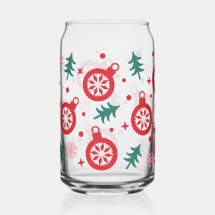 Verre Canette Ornements de Noël rétro