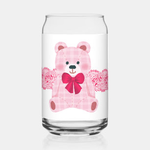 Verre Canette ours avec un arc