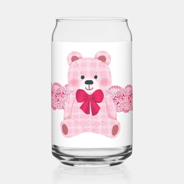 Verre Canette ours avec un arc (Gauche)