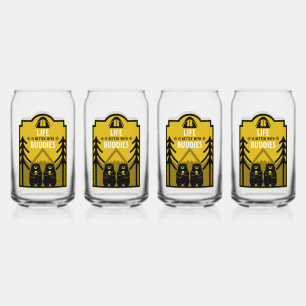 Verre Canette Ours Et Bière Canada