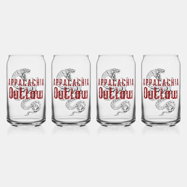 Verre Canette Outlaw de Redneck Appalachia (Recto)