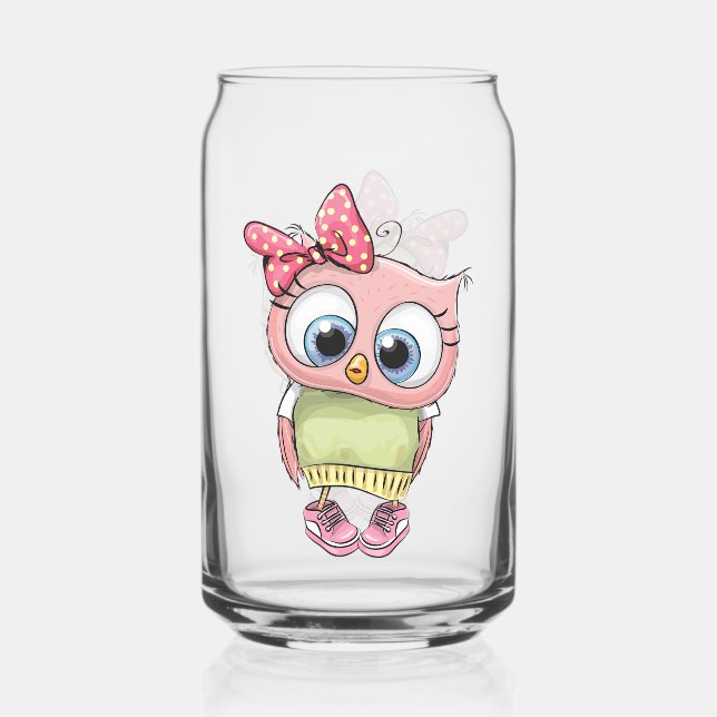 Verre Canette Owl Can Glass (Recto)
