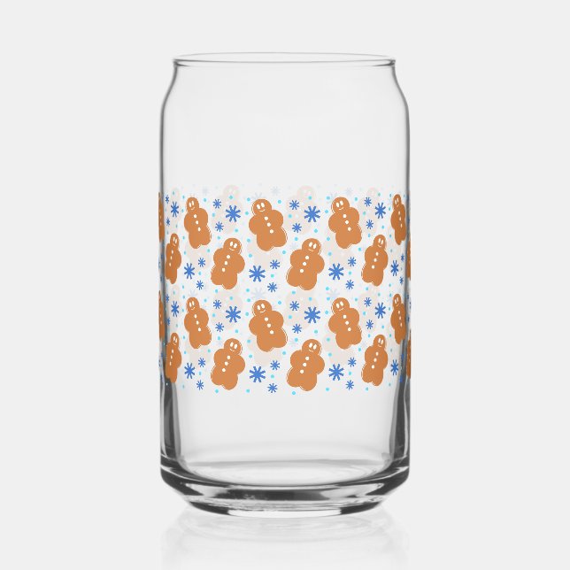 Verre Canette Pain d'épices de Noël Homme Peut Envelopper de ver (Recto)