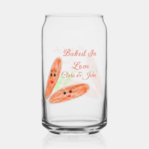 Verre Canette Pain orange couple émoji cuit dans l'amour ajouter
