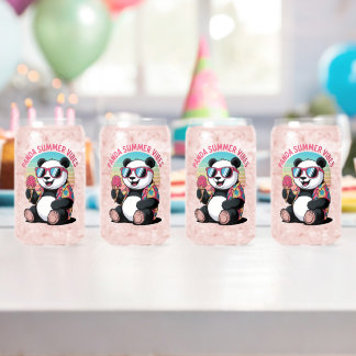 Verre Canette Panda Cool Été Glace Enfant