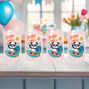 Verre Canette Panda Surf Sourire Enfant Été