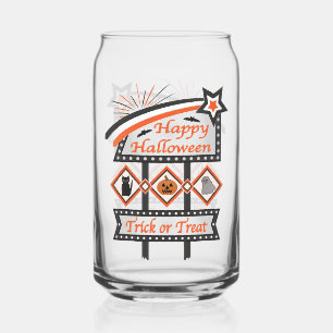 Verre Canette Panneau d'Halloween Vintage rétros - Tricoter ou t