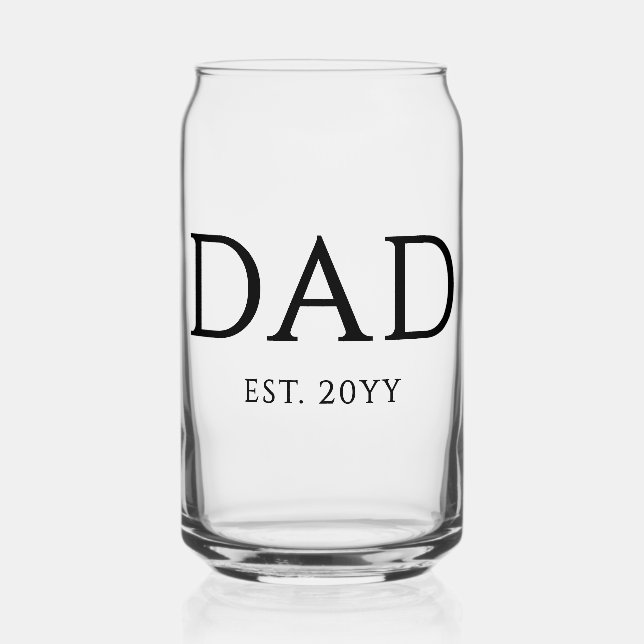 Verre Canette Papa Est Moderne Nouveau papa Promu à papa (Recto)