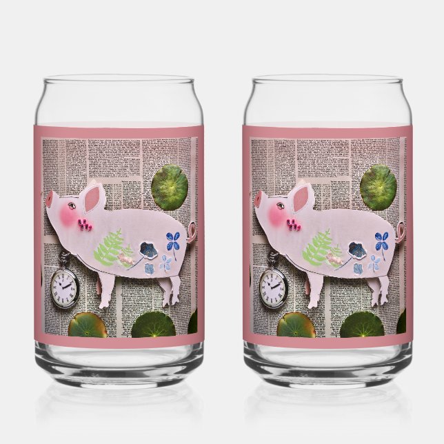 Verre Canette Paper Pig Soda Glass (Recto)
