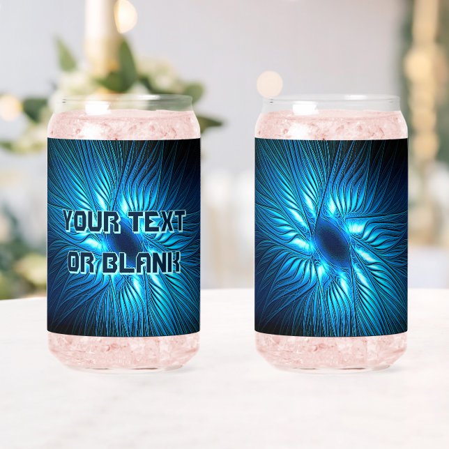 Verre Canette Papier en toile bleu étoile (Insitu (Mariage))