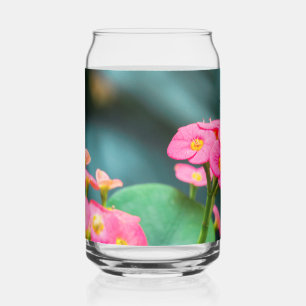 Verre Canette papillon coloré dans le jardin