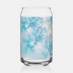 Verre Canette Papillon d'art de méditation bleu calme