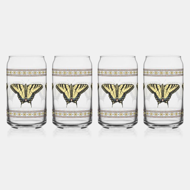 Verre Canette Papillons à queue jaune du sud-ouest (Gauche)